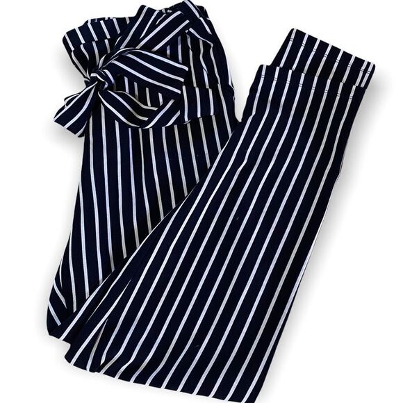Mosaic & Co (XL) Navy & White Striped Pants - Picture 2 of 7